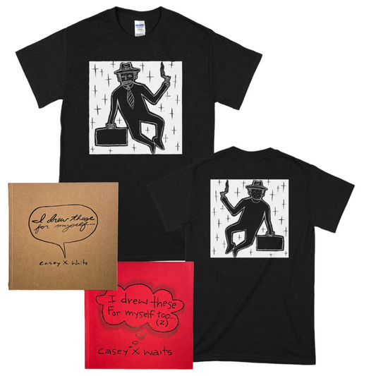 Casey Waits - I Drew These For Myself... | 2xBook+T-Shirt Bundle